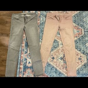 Gray High Rise Jeggings